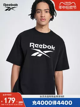 Футболка Reebok с логотипом, черный