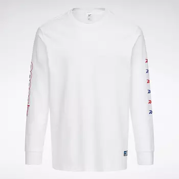 Футболка Reebok с однотонным узором на спине, черный / красный