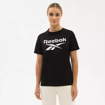 Футболка Reebok с принтом логотипа, черный