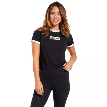 Футболка Reebok Training Essentials Linear Logo Slim, черный