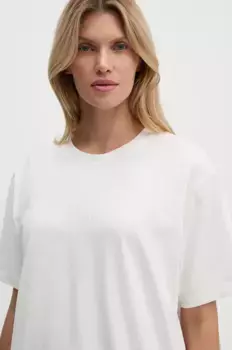 Футболка REECE из хлопка Nanushka, бежевый