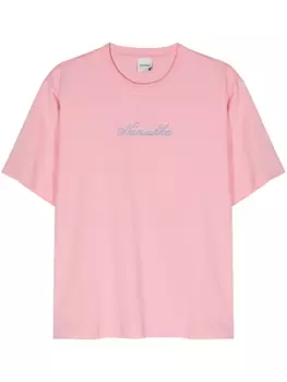 Футболка Reece из органического хлопка Nanushka, розовый