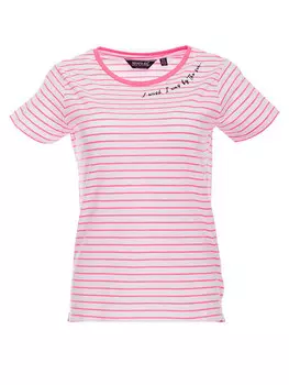 Футболка Regatta, цвет wei/pink/bunt