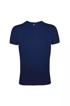 Футболка Regent Slim Fit с короткими рукавами SOL'S, темно-синий