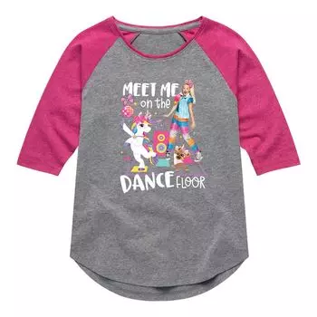 Футболка реглан для девочек 7–16 лет JoJo Siwa Meet Me On The Dance Floor Licensed Character