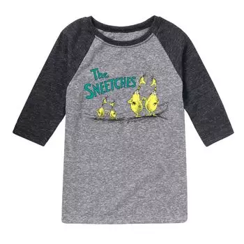 Футболка реглан Dr. Seuss The Sneetches для мальчиков 8–20 лет Licensed Character, серый