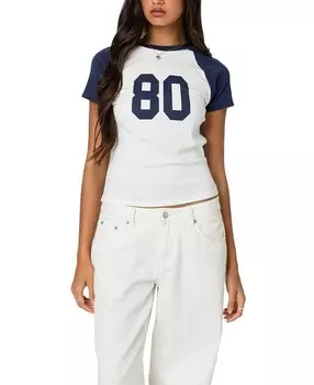 Футболка реглан Edikted 80-х годов, мультиколор