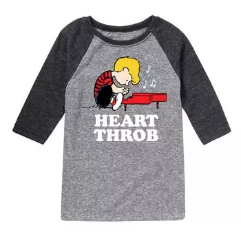 Футболка реглан Peanuts Heartthrob Piano для мальчиков 8–20 лет Licensed Character