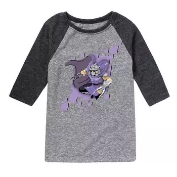 Футболка реглан Pixel для мальчиков 8–20 лет TMNT Shredder Pixel Licensed Character