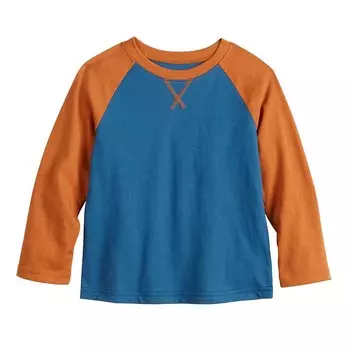 Футболка реглан с длинными рукавами Jumping Beans для мальчиков (малышей), синий