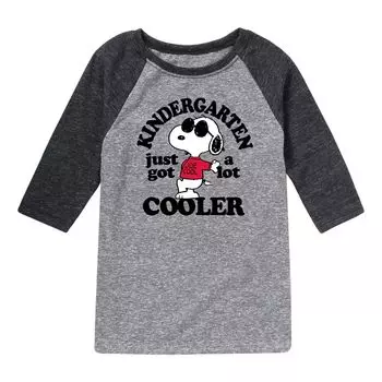 Футболка реглан с рисунком арахиса для мальчиков 8–20 лет «Kindergarten Cooler» Licensed Character