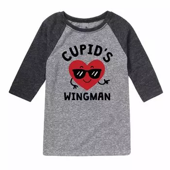 Футболка реглан с рисунком Cupids Wingman для мальчиков 8–20 лет Licensed Character