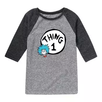 Футболка реглан с рисунком Dr. Seuss Thing One для мальчиков 8–20 лет Licensed Character