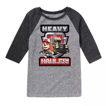 Футболка реглан с рисунком «Heavy Hauler» для мальчиков 8–20 лет Paw Patrol Licensed Character