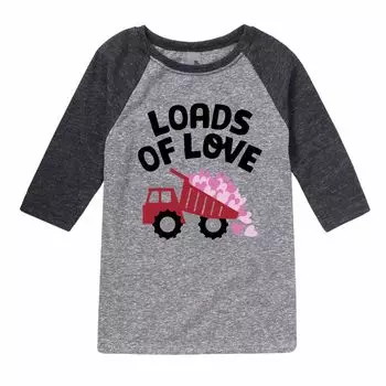 Футболка реглан с рисунком Loading Of Love Truck для мальчиков 8–20 лет Licensed Character