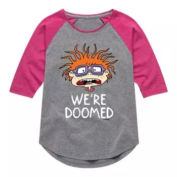 Футболка реглан с рисунком «Мы обречены» для девочек 7–16 лет Nickelodeon