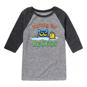 Футболка реглан с рисунком Pete The Cat для мальчиков 8–20 лет Licensed Character