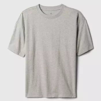 Футболка regular-fit из хлопка Gap, серый