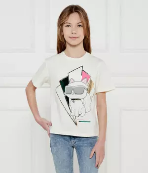 Футболка Regular Fit Karl Lagerfeld Kids, экрю
