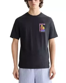 Футболка Regular Fit с графическим логотипом Scotch & Soda, черный