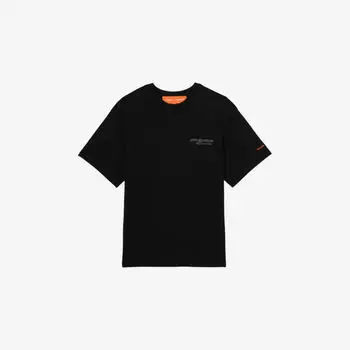 Футболка Reiss x McLaren Nakata из хлопка с логотипом, черный