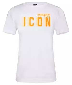 Футболка relax-icon Regular fit Dsquared2, белый