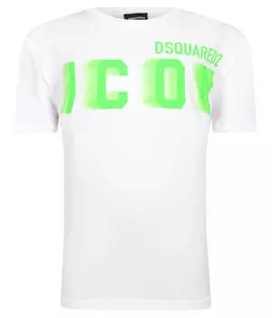 Футболка relax-icon Regular fit Dsquared2, белый