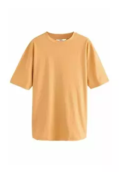 Футболка RELAXED FIT SHORT SLEEVE SEAM DETAIL SKATER STYLE Next, желтый
