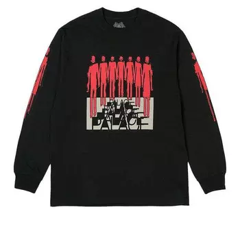 Футболка repeater longsleeve t-shirt 'black' Palace, черный