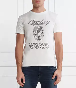 Футболка Replay Regular Fit, белый
