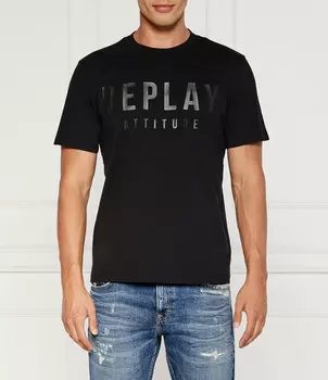 Футболка Replay Regular Fit, черный
