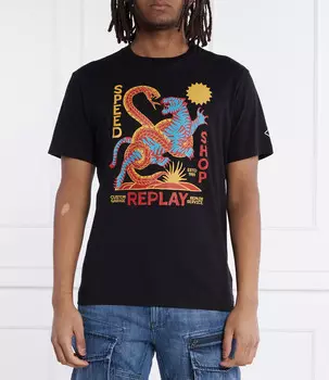 Футболка Replay Regular Fit, черный