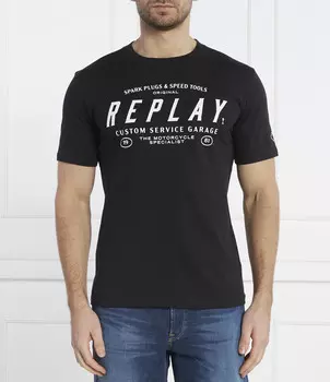 Футболка Replay Regular Fit, черный