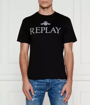 Футболка Replay Regular Fit, черный