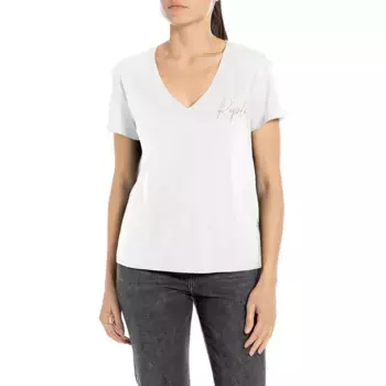 Футболка Replay W3084.000.20994 short sleeve v neck, белый