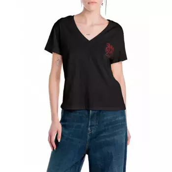 Футболка Replay W3084D.000.22336 short sleeve v neck, черный