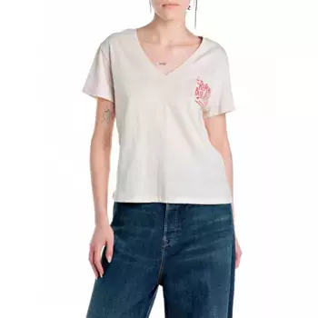 Футболка Replay W3084D.000.22336 short sleeve v neck, белый