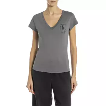 Футболка Replay W3467.000.22658G short sleeve v neck, серый