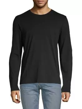 Футболка Replen с длинными рукавами Vince, черный