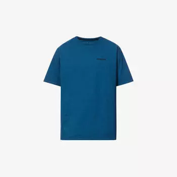 Футболка Responsibili-Tee с логотипом из переработанного полиэстера и смеси переработанного хлопка Patagonia, синий