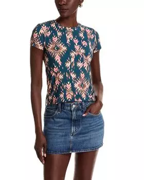 Футболка Ressi Crewneck Ganado L'AGENCE, мультиколор