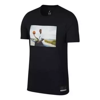 Футболка ретро 13 он получил игру футболка Air Jordan, черный