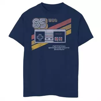 Футболка Retro Stripe 85 для мальчиков 8–20 лет с контроллером Nintendo NES Licensed Character, синий