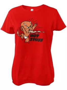 Футболка Retro T-Shirt Girly Tee Hot Stuff, красный