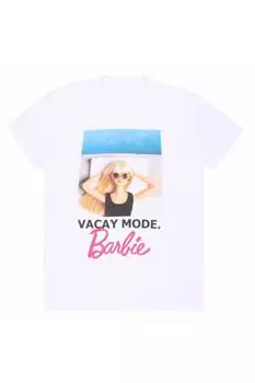 Футболка «Режим отпуска» Barbie, белый