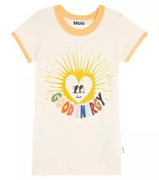 Футболка Rhiannon из хлопка с принтом Molo, белый