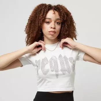 Футболка Rhinestone Mythic Logo Top Pequs, цвет white