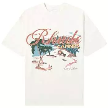 Футболка Rhude Cannes Beach T-Shirt, цвет Vintage White