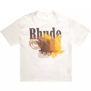 Футболка Rhude Chateau Tee 'Vintage White', белый