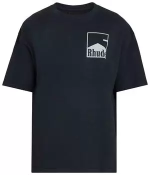 Футболка Rhude Chevron Tee 'Vintage Black', черный